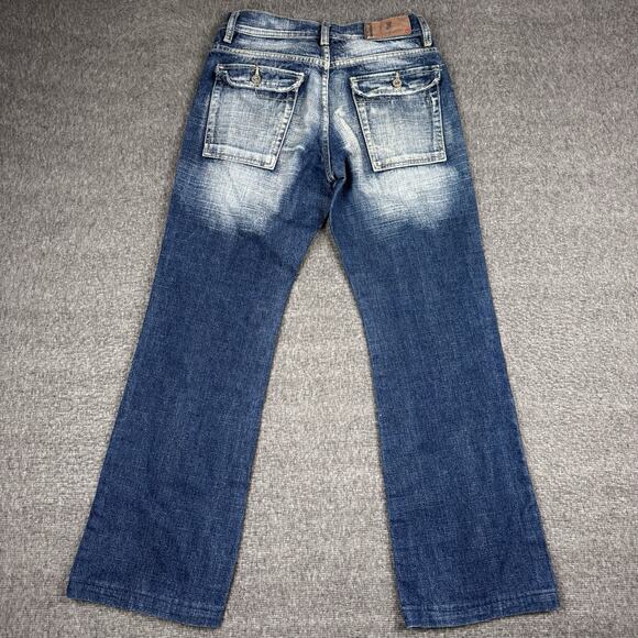 Vintage Jean Station Rapper Jeans Men’s 30 Blue Zip Pocket Bootcut Grunge Y2K - Picture 4 of 8